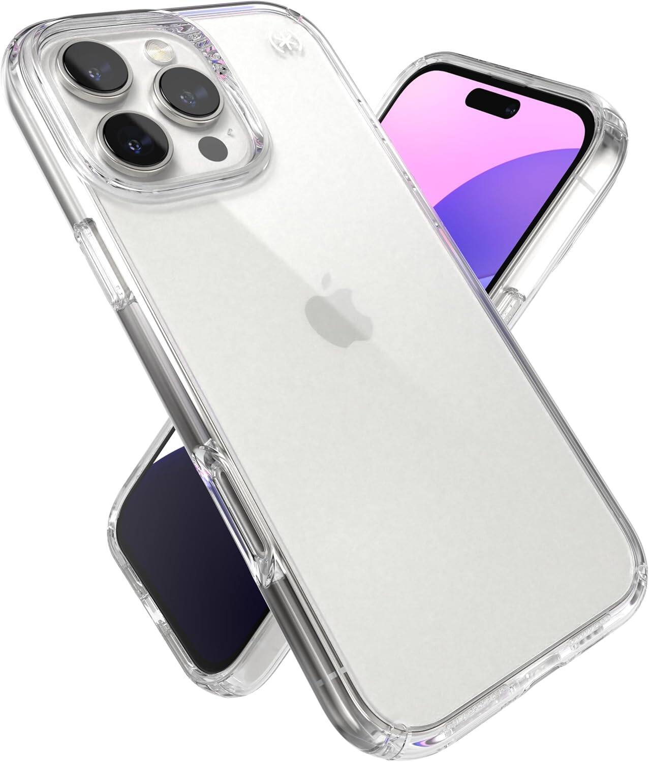 Front. Speck - Speck Presidio Perfect-Clear Case - iPhone 16 Pro Max - Clear.