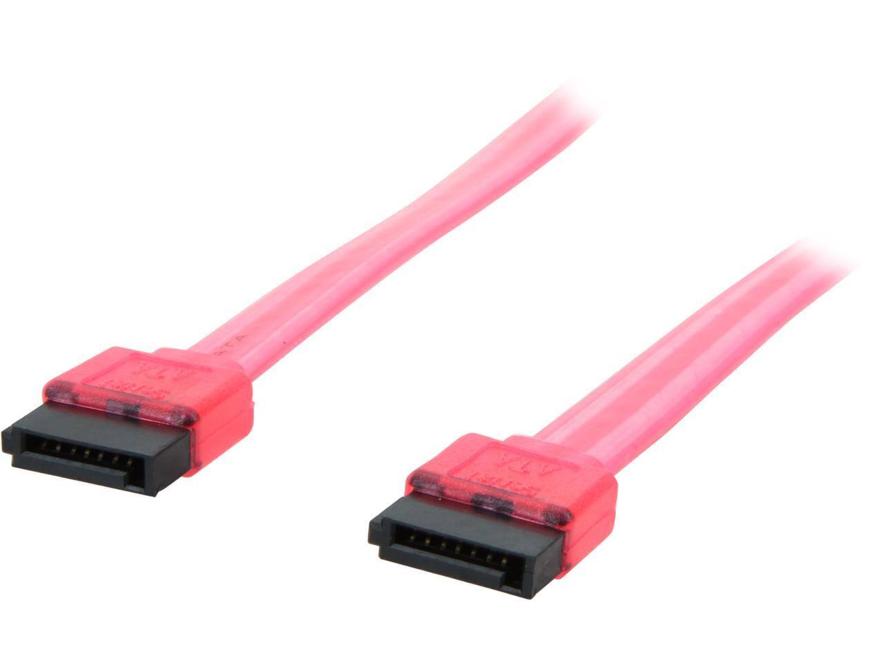 Front. Nippon Labs - Nippon Labs SATA3-1.5FT-RD 1.5 ft. SATA III Male to Male Cable, UV Red.