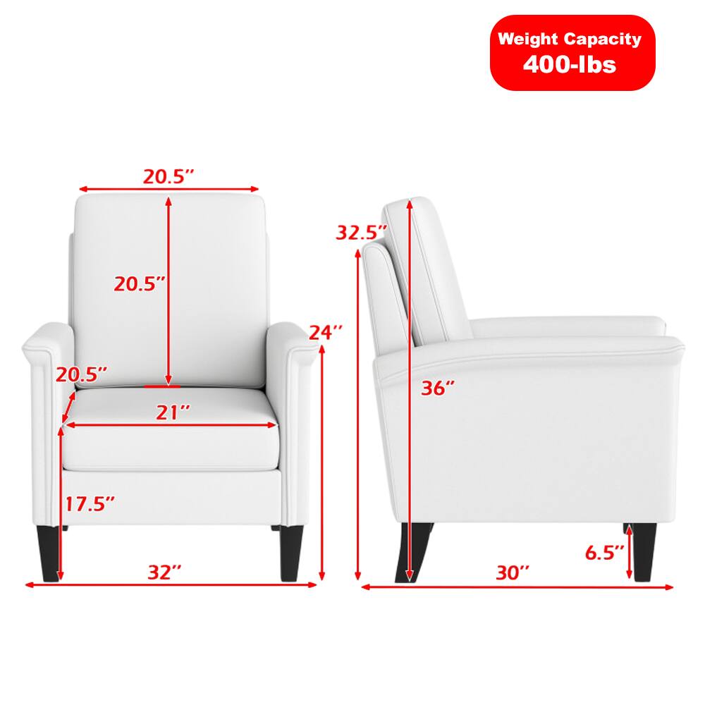 Left. Hivvago - Boho Farmhouse Floral Armchair with High Backrest and Solid Wood Legs - Beige.