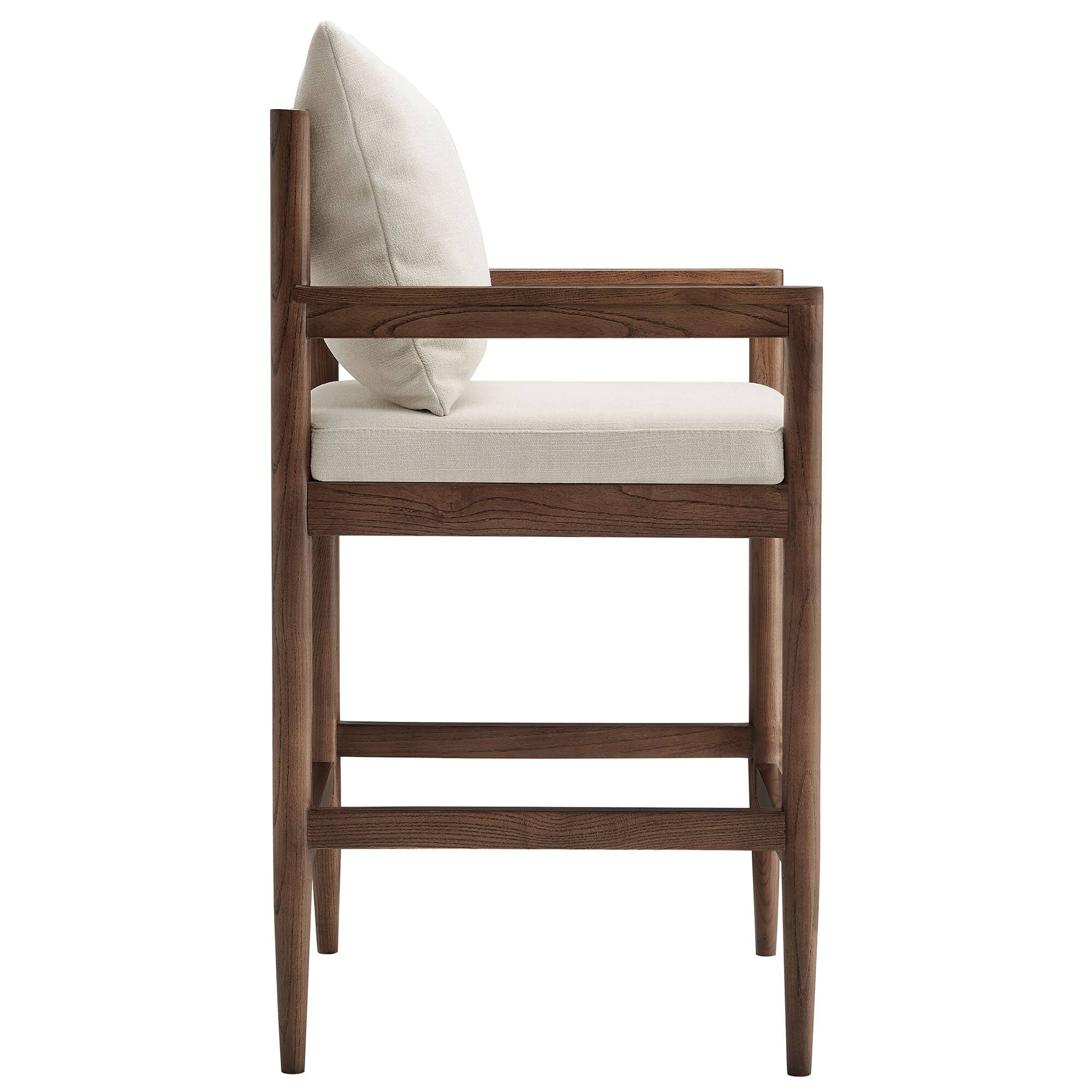 Back. Modway - Remington Wood Counter Stool by Modway - 0.