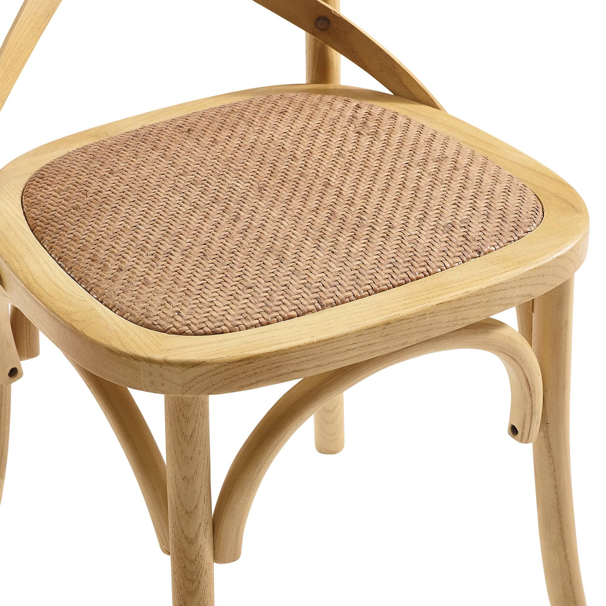 Alt View 6. Modway - Gear Dining Side Chair Set of 2 - Brown.