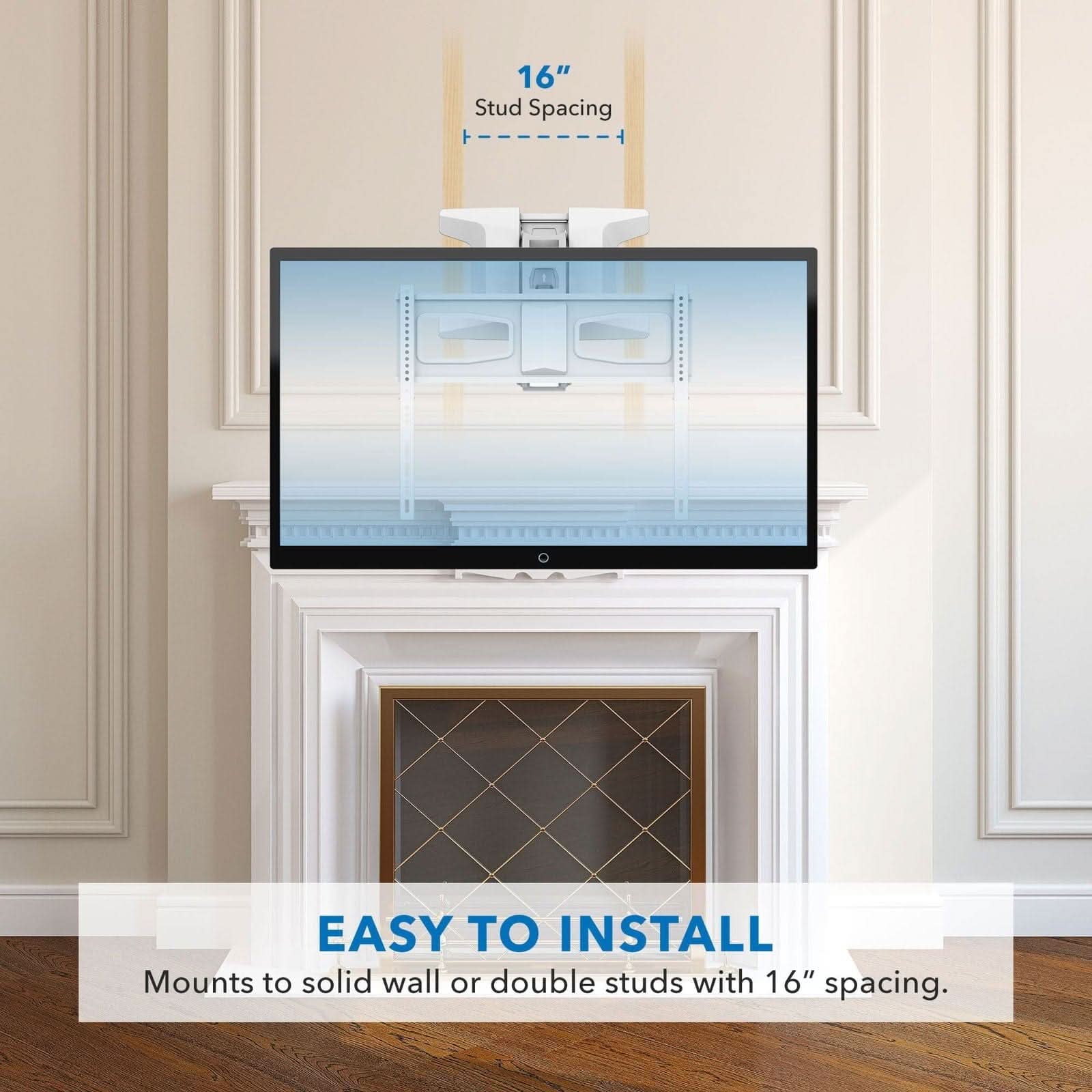 16" Stud Spacing  
EASY TO INSTALL  
Mounts to solid wall or double studs with 16" spacing.