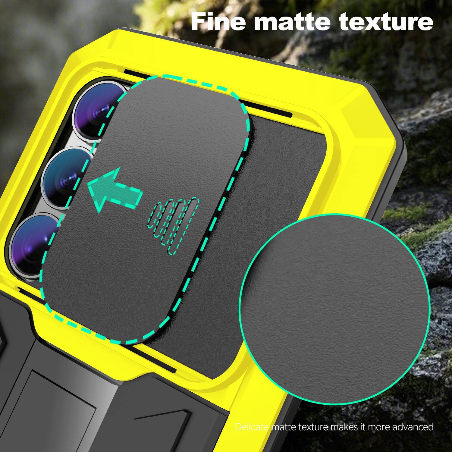 Fine matte texture  
Delicate matte texture makes it more advanced