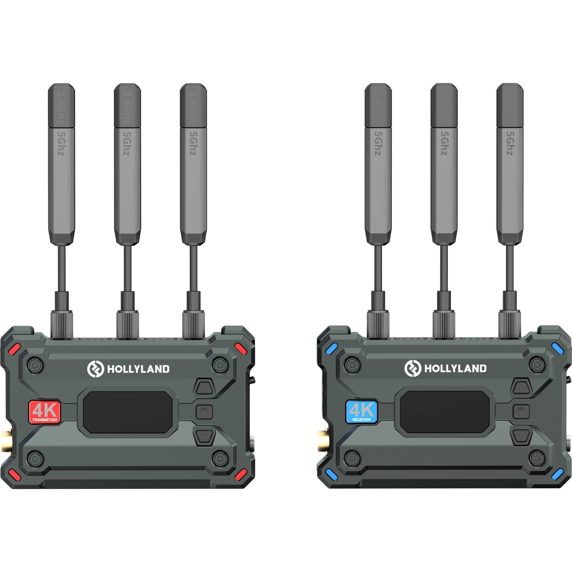 2.4Ghz 5Ghz 24Ghz 5Ghz 24Ghz 5Ghz 5Ghz 5Ghz 5Ghz HOLLYLAND HOLLYLAND 4K TRANSMITTER 4K RECEIVER
