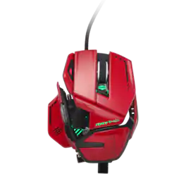 Mad Catz - R.A.T. 8+ ADV Highly Customizable Gaming Mouse with 20000 DPI Optical Sensor 60 Million Clicks - Wired - Red - Wired - Black