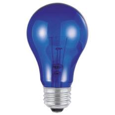 Front. Westinghouse - 25 W A19 A-Line Incandescent Bulb E26 (Medium) Blue 1 pk.