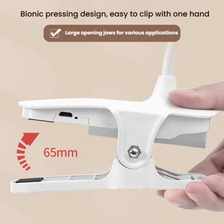 Bionic pressing design, easy to clip with one hand  
Large opening jaws for various applications  
65mm