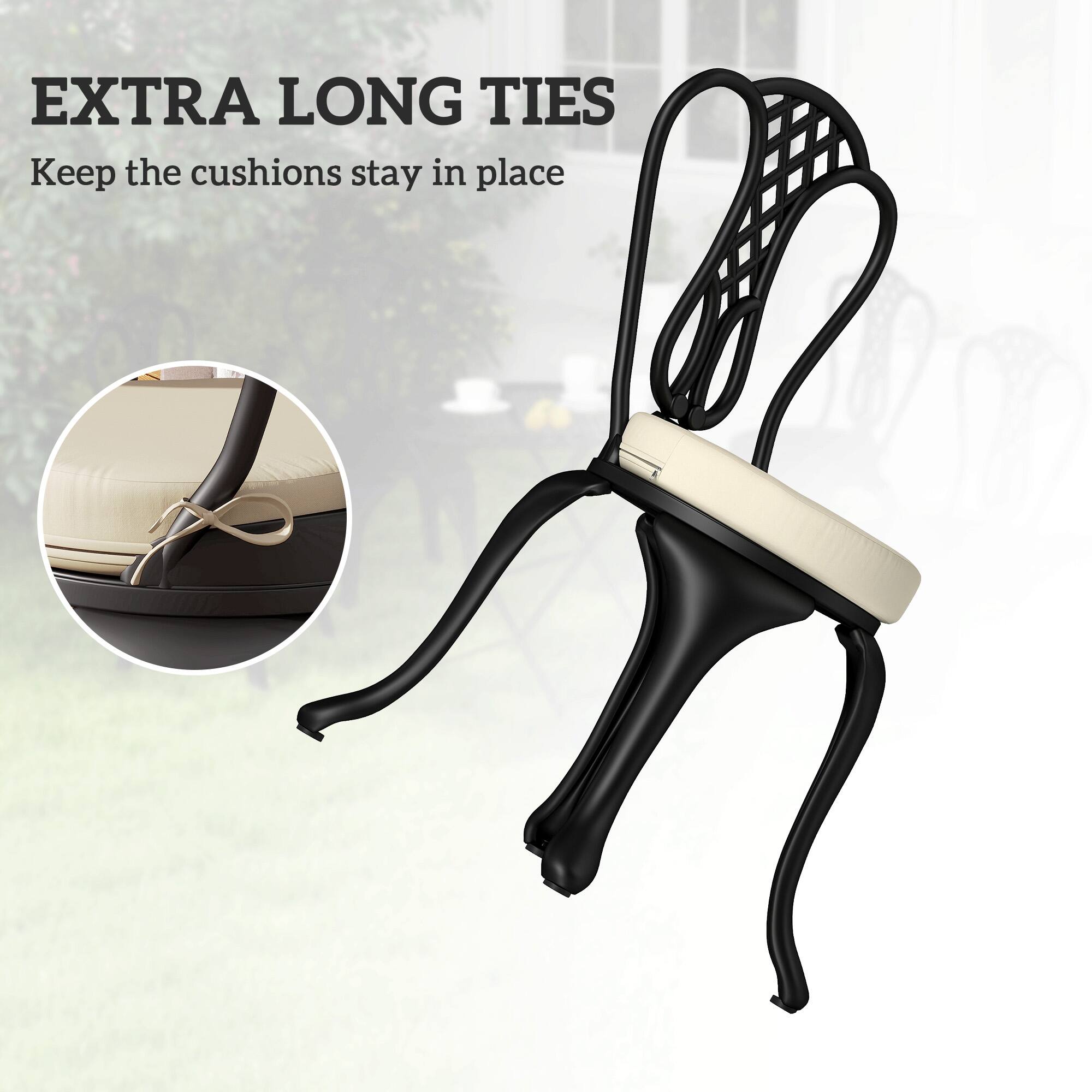 EXTRA LONG TIES
Keep the cushions stay in place