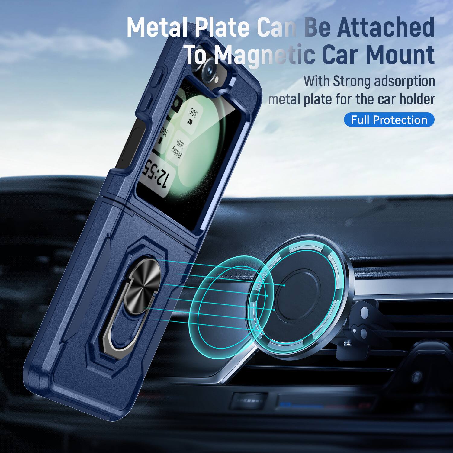 Metal Plate Can Be Attached To Magnetic Car Mount With Strong adsorption metal plate for the car holder 305 Full Protection DOL 4A8L Friday 12:55