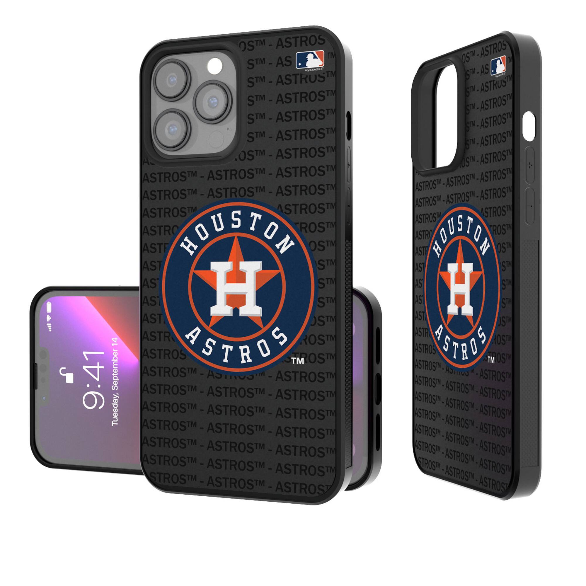 Keyscaper - MLB - Houston Astros iPhone Text Backdrop Design Bump Case - 14 Pro Max - Multicolor price history on PriceWatchPro