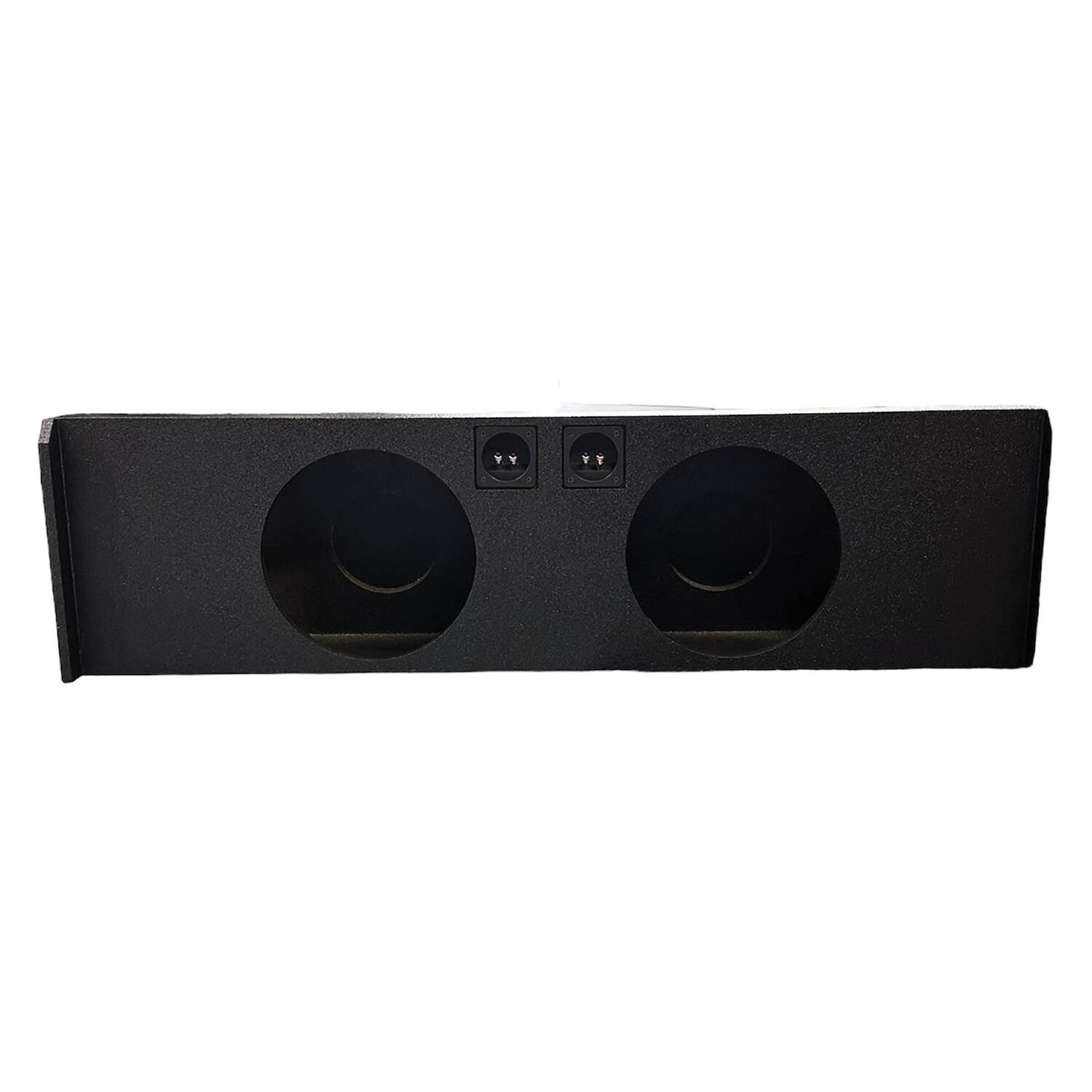 Angle. King Boxes - King Boxes 12-in. Downfiring Double-speaker Black Sprayed Enclosure For Ford F-150 2009 Through 2023 - black.