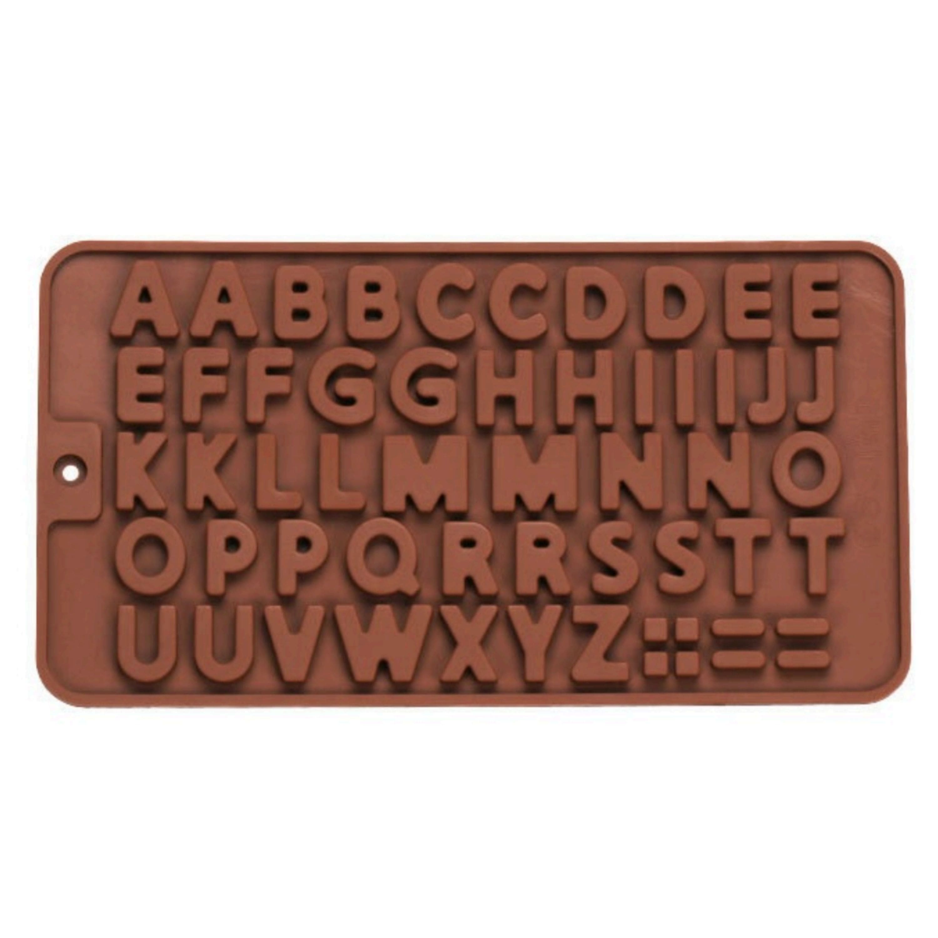 Kitcheniva - Silicone Alphabet Chocolate Mold (8.1 x 4.4 Inch)