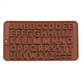 Kitcheniva - Silicone Alphabet Chocolate Mold (8.1 x 4.4 Inch)