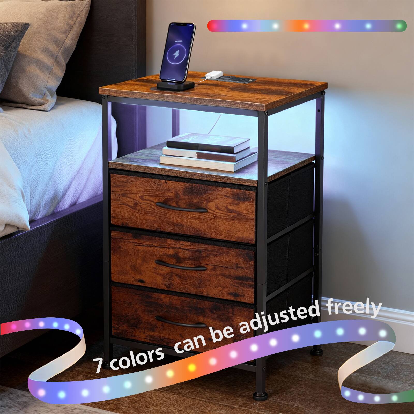 7 colors can be adjusted freely