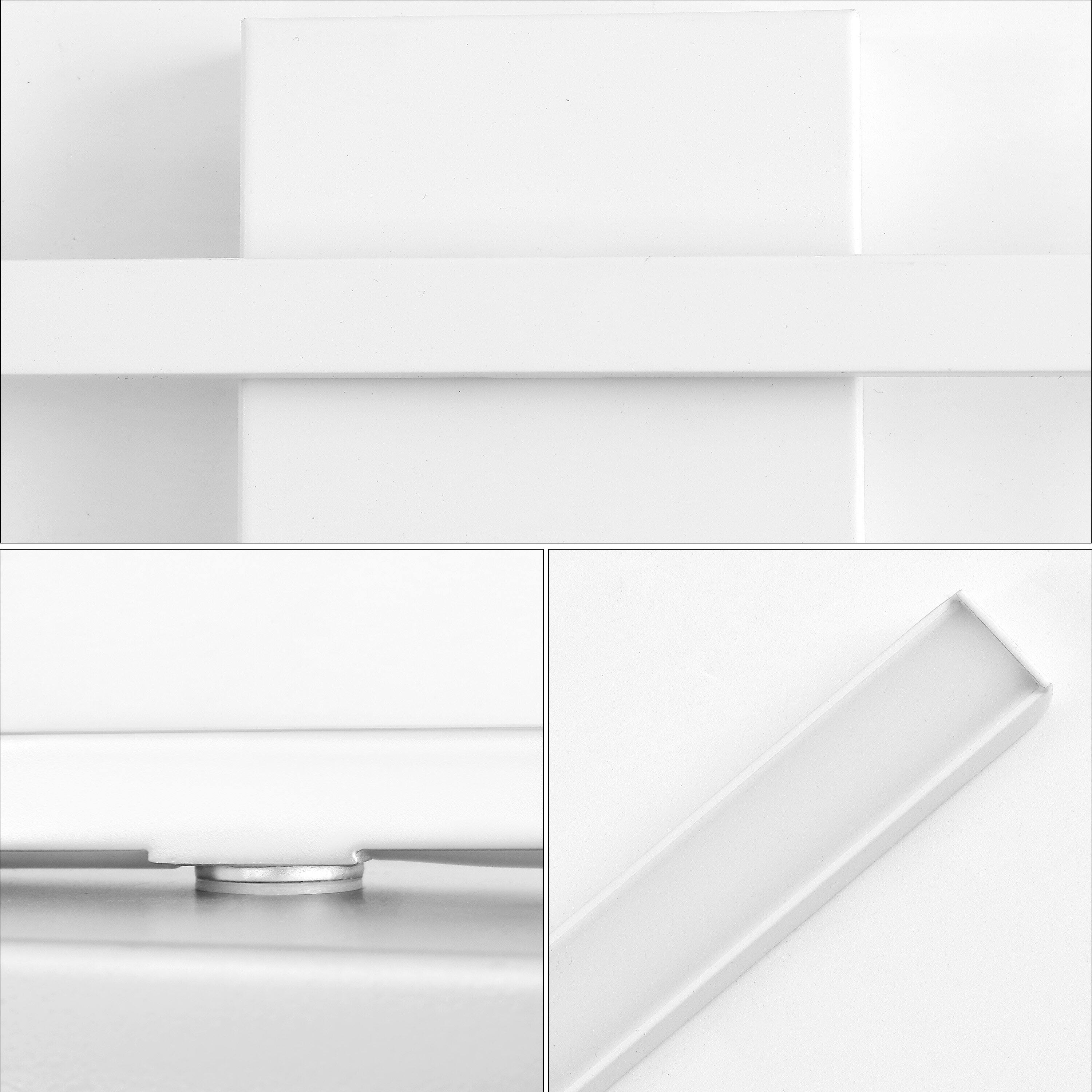 Alt View 5. Jonathan Y - Vara 28" Linear Indoor/Outdoor IP65 Waterproof Metal 350-Degree Rotatable Dimmable Integrated LED Wall Sconce, White - White.