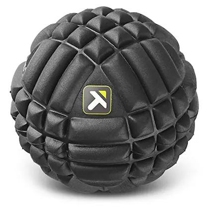 Front. ESBANY - Performance Grid X Massage Ball for Deep Tissue Massage and Exercise Recovery, Black.