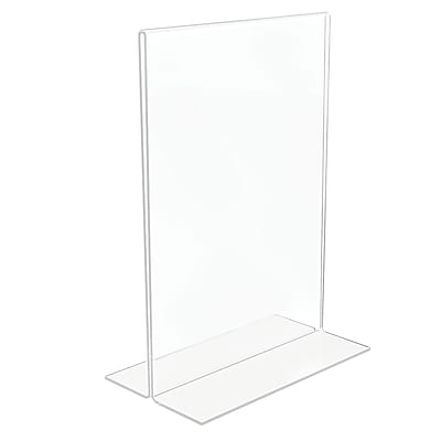 Alt View 1. Staples - Sign Holder, 5" x 7" Plastic - Clear.