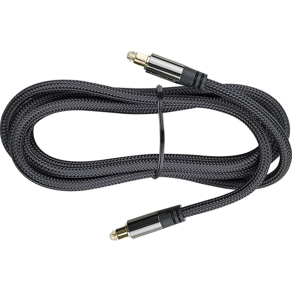 Angle. Audiopipe - 6 Foot Optical Audio Cable - Black.