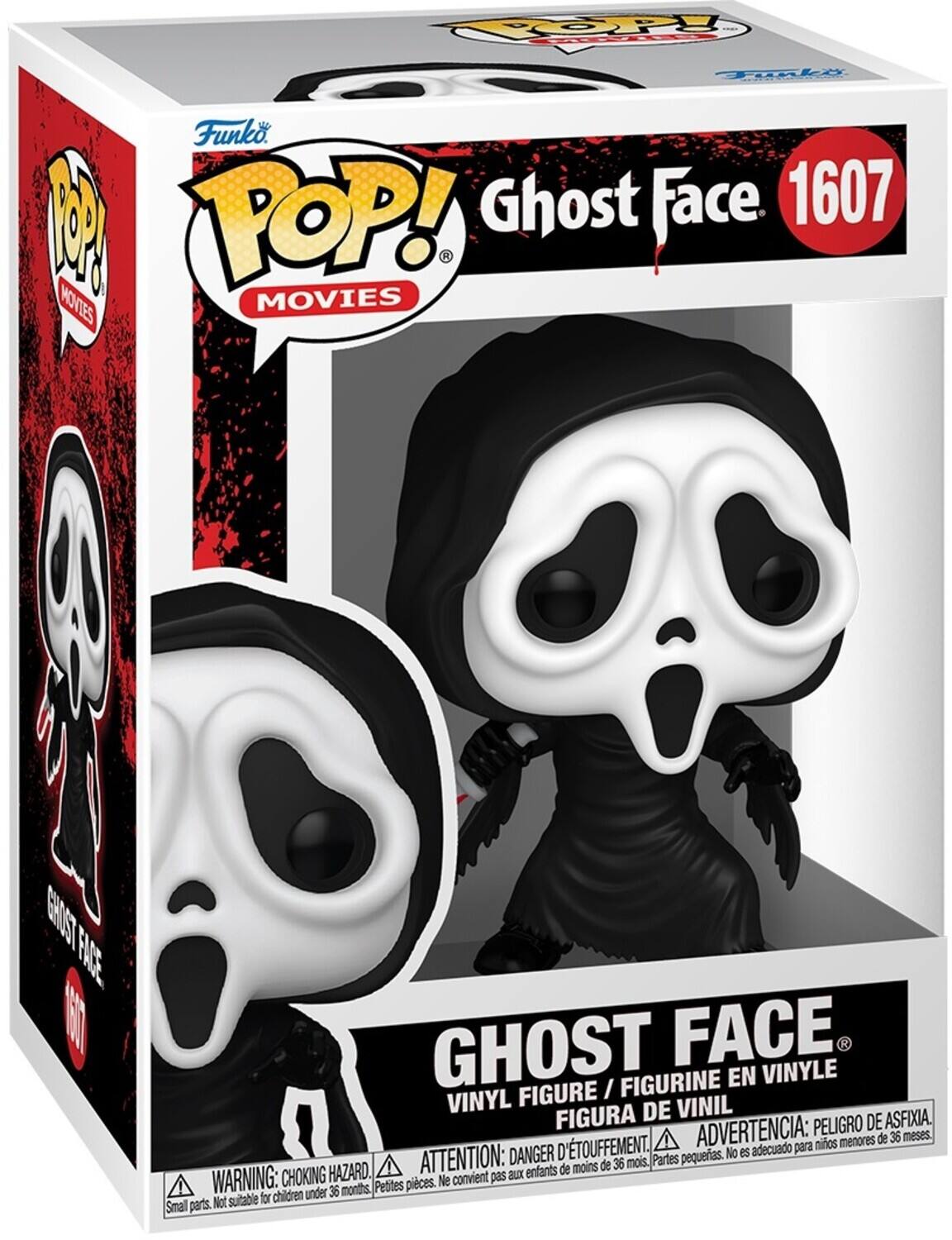 POP! Ghost Face 1607 MOVIES, GHOST FACE, FIGURINE EN VINYLE, FIGURA DE VINIL, PELIGRO DE ASFIXIA, menores de 36 meses, D'TOUFFEMENT, adecuado para niños, DANGER, pequeñas, No es, HAZARD, ATTENTION, BLX enfants de moins de 36 mois, Partes, WARNING, CHOKING, Petites pieces, Ne convient pas, children under 36 months, Not suitable for, Small parts.