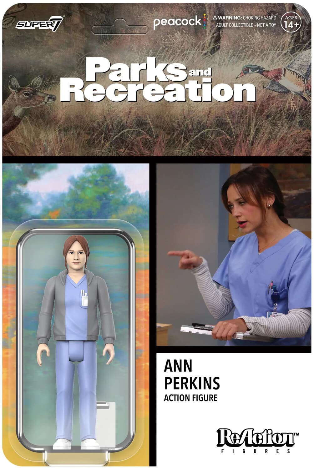 Super7 - Parks And Recreation - ReAction Figures Wave 2 - Nurse Ann Perkins - COLLECTABLES - Multicolor