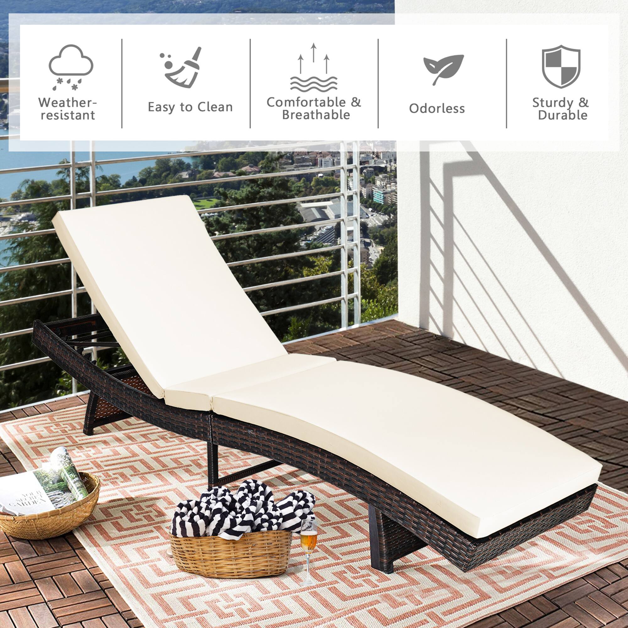 Weather-resistant, Easy to Clean, Comfortable & Breathable, Odorless, Sturdy & Durable