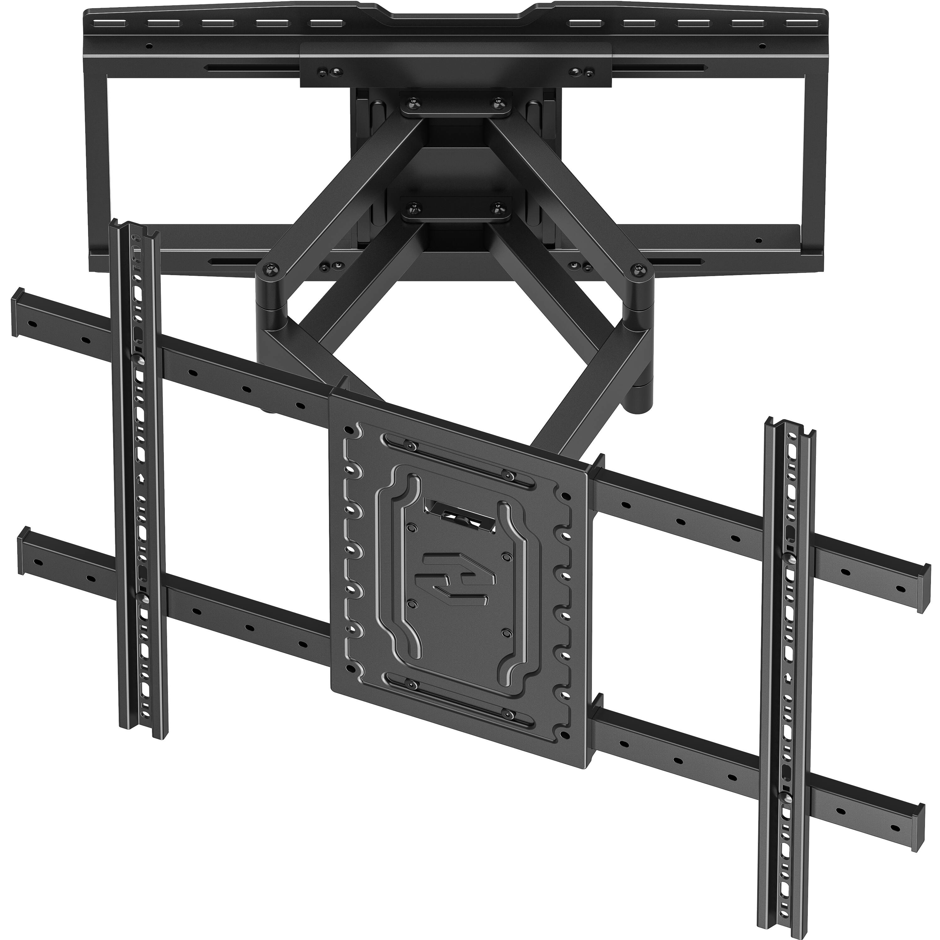Angle. X-assembly - Ultra-Large TV Wall Mount for 32-105" TVs up to 165lbs,Max VESA 800x600mm fit to 24" Studs, - Black.