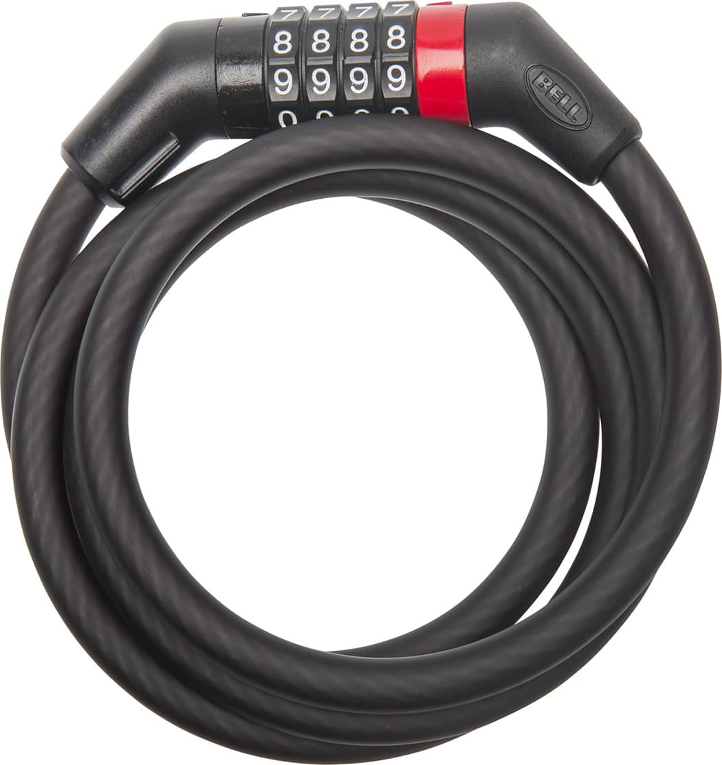 Bell - 610 Watchdog Combo Cable Lock for Bike and Scooter - Black - Front_Zoom