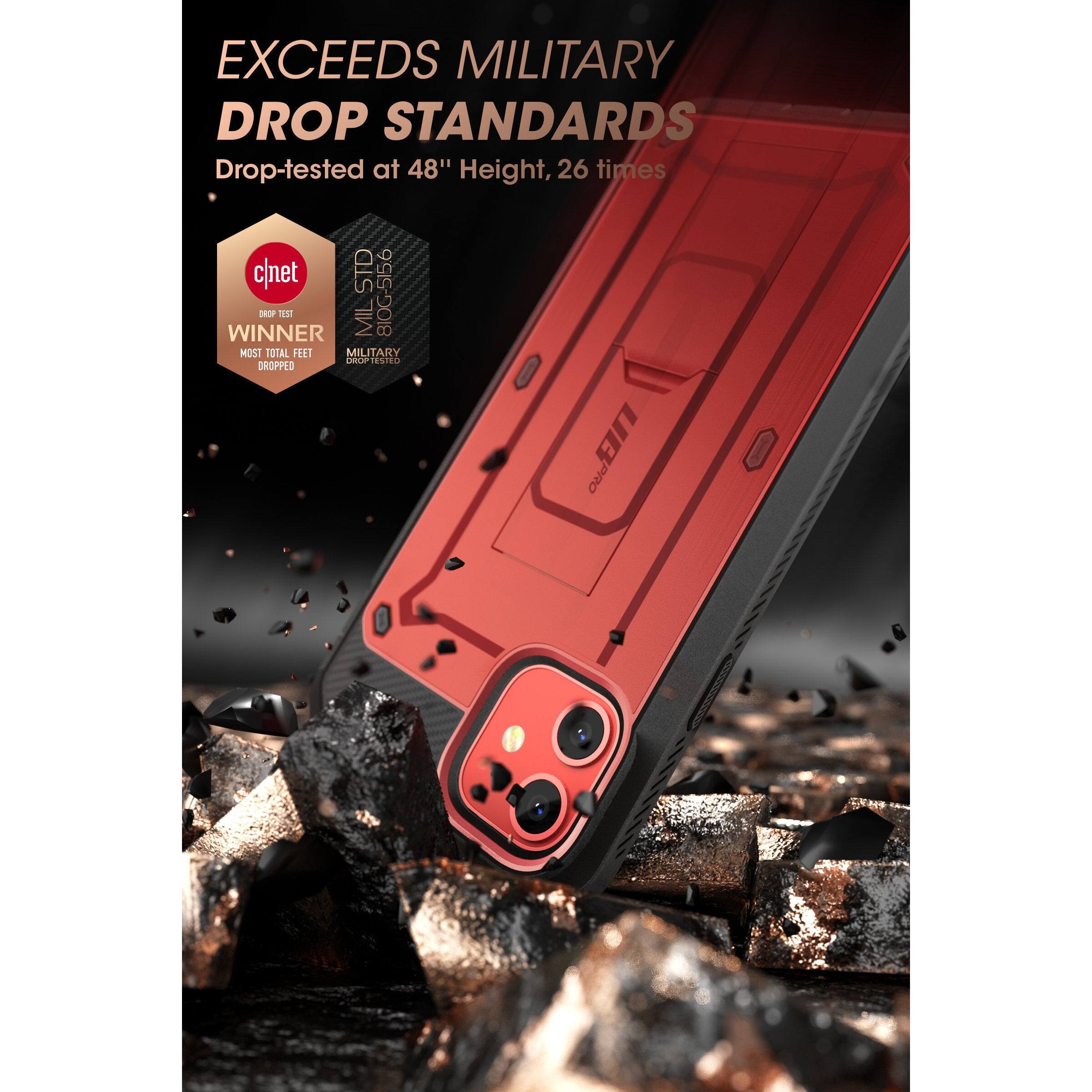 EXCEEDS MILITARY DROP STANDARDS  
Drop-tested at 48" Height, 26 times  

c|net  
DROP TEST  
WINNER  
MOST TOTAL FEET DROPPED  

MILITARY  
DROP TESTED  
ML STD 810G-516  

SID 810G-516