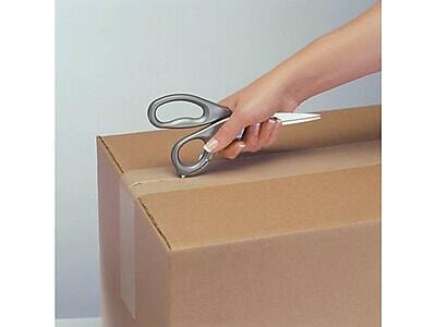 Alt View 1. Westcott - E-Z Open 8" Stainless Steel Multi-Purpose Scissors, Pointed Tip - Gray.