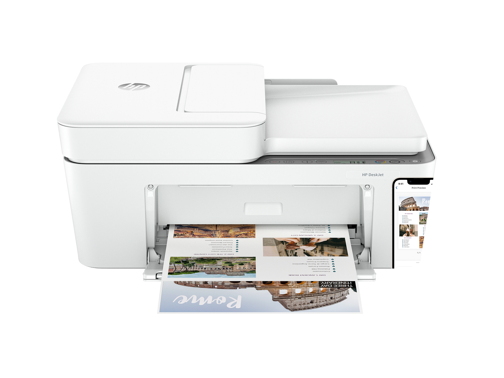 HP - DeskJet 4258e All-in-One Inkjet Printer, Color Mobile Print, Copy, Scan Up to