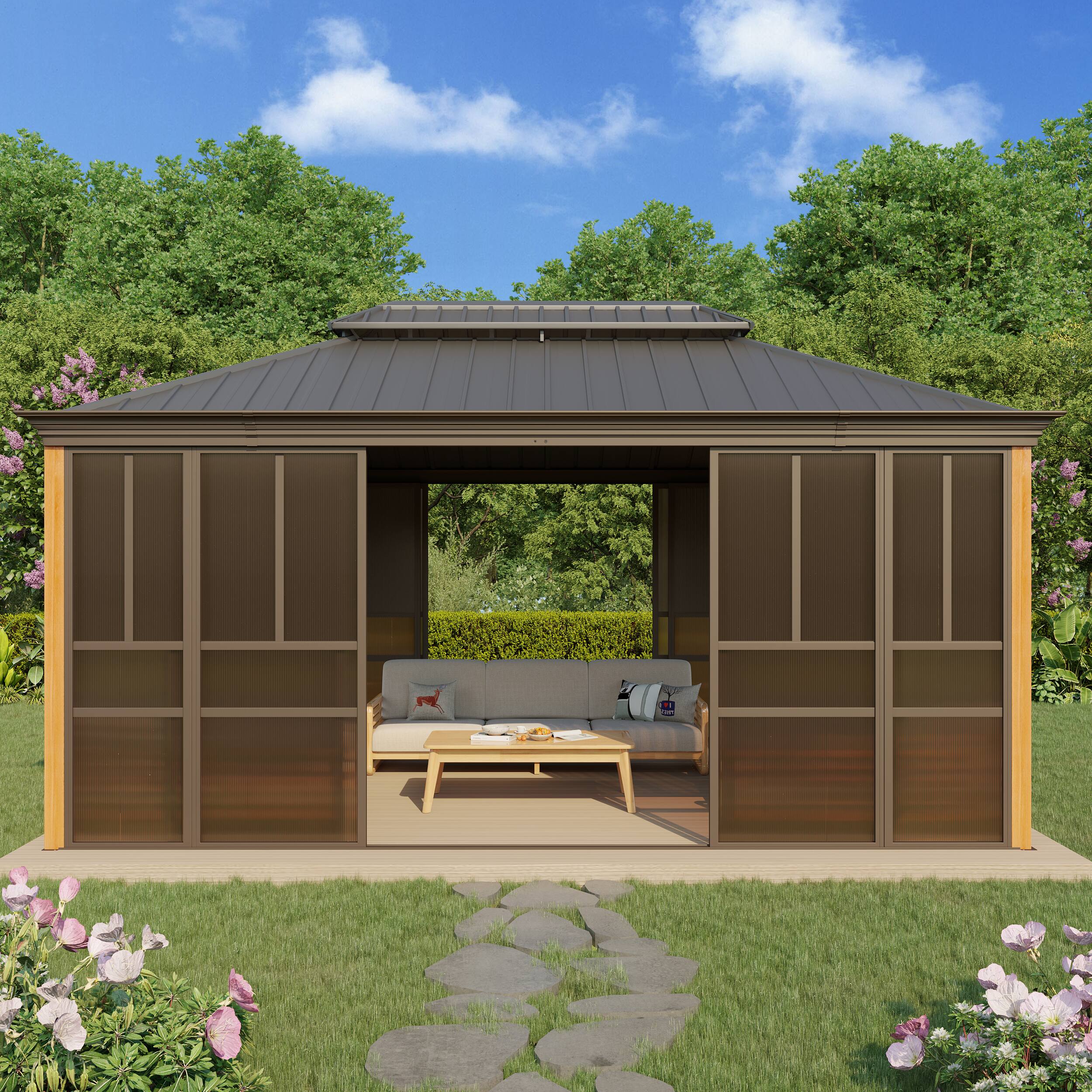 Left. U-HOMY - WQOT210MS Sunroom - 12x16.