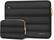 Front. mosiso - Puffy Laptop Sleeve 17-17.3 inch for Dell XPS/HP Pavilion/Ideapad/Acer/Alienware/HP Omen Notebook - Black.