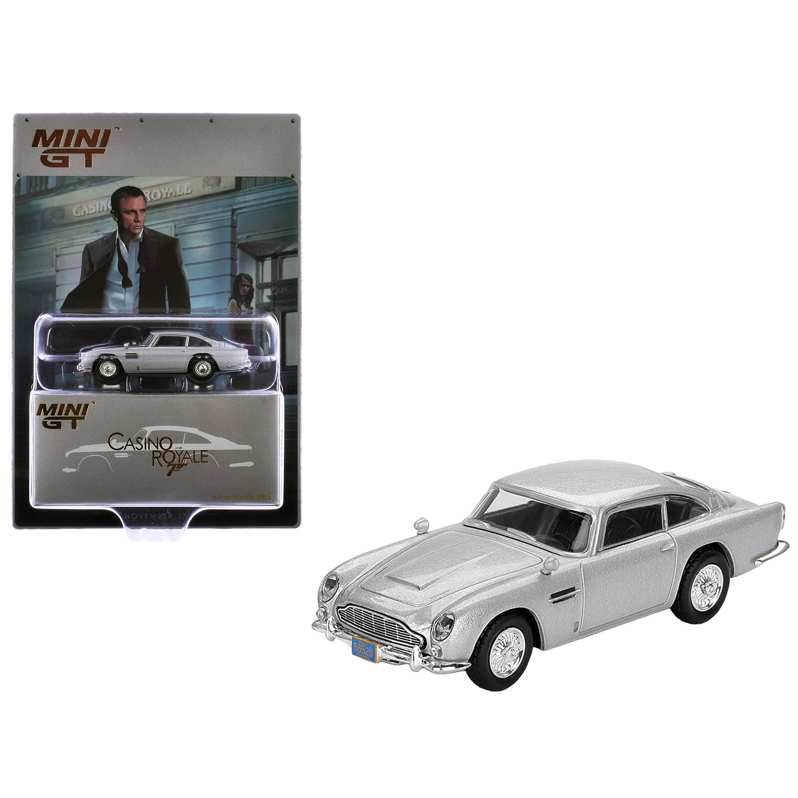True Scale Miniatures Aston Martin DB5 Birch Silver Metallic 007 James ...