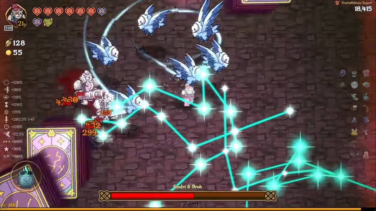 Svartalfahein Expert 18,415 TAB 21p 128 55 120% 110% 50% 120% +29% +202.5% (+6) +120% +52.5%  100% 420 20 132 299 30% X. +100% Sindri & Brok 188 27:09