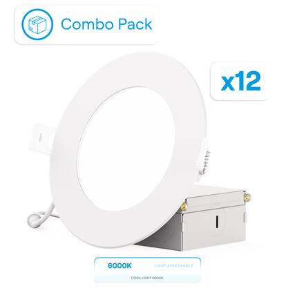 Combo Pack x12 6000K LIGHT APPEARANCE COOL LIGHT