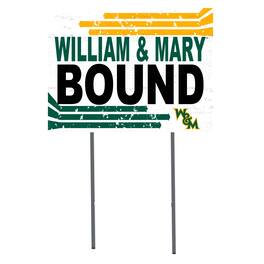 Jardine - William & Mary Tribe 18" x 24" Bound Yard Sign - White