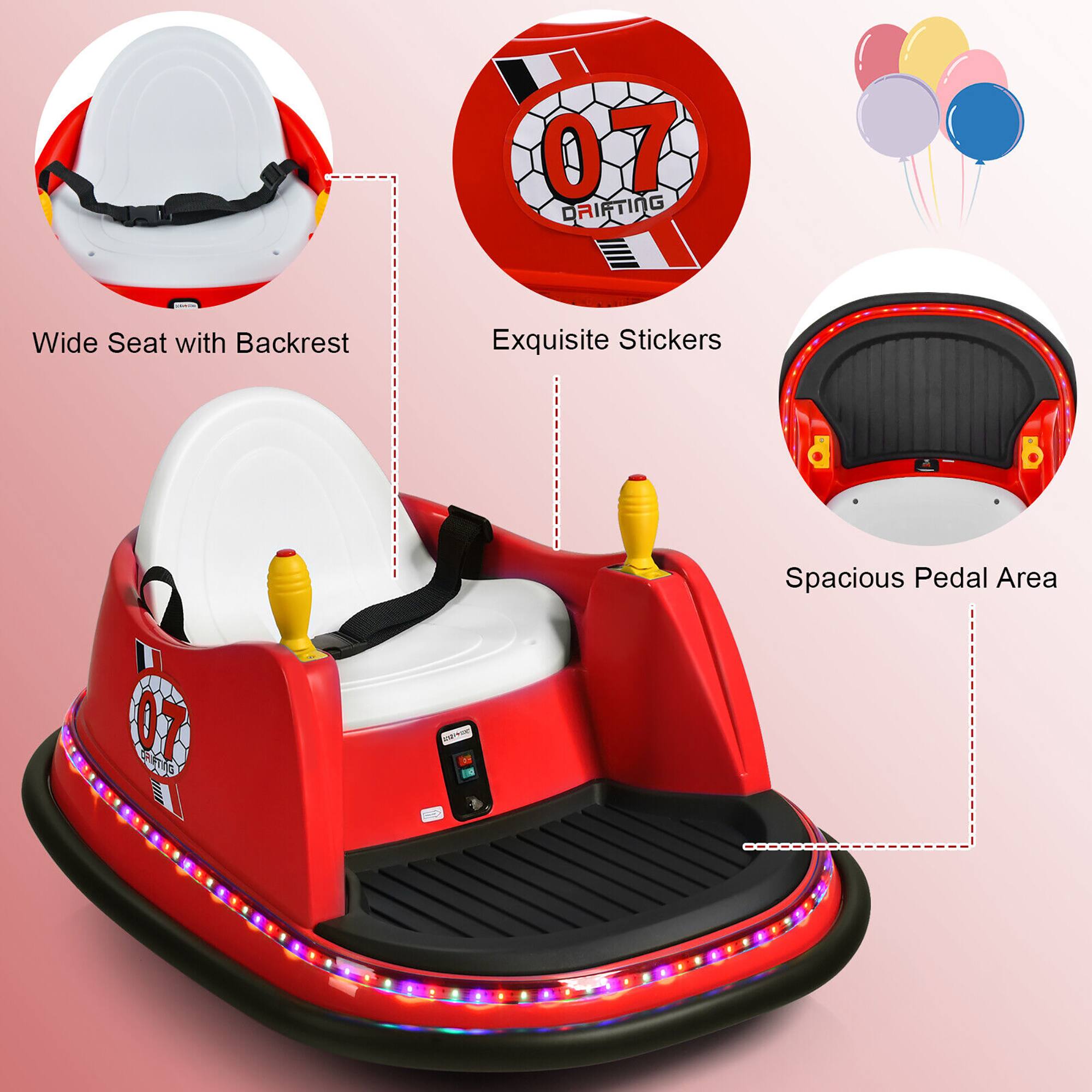 07 DRIFTING  
Wide Seat with Backrest  
Exquisite Stickers  
Spacious Pedal Area