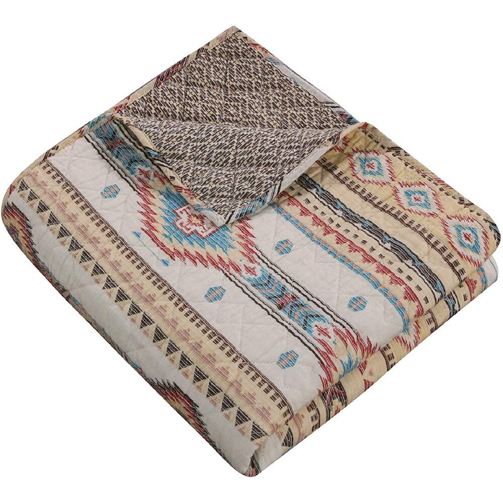 Alt View 1. Barefoot Bungalow - Barefoot Bungalow Phoenix Extra Softness And Comfort Reversible Throw Blanket - 50x60", Tan - Tan.