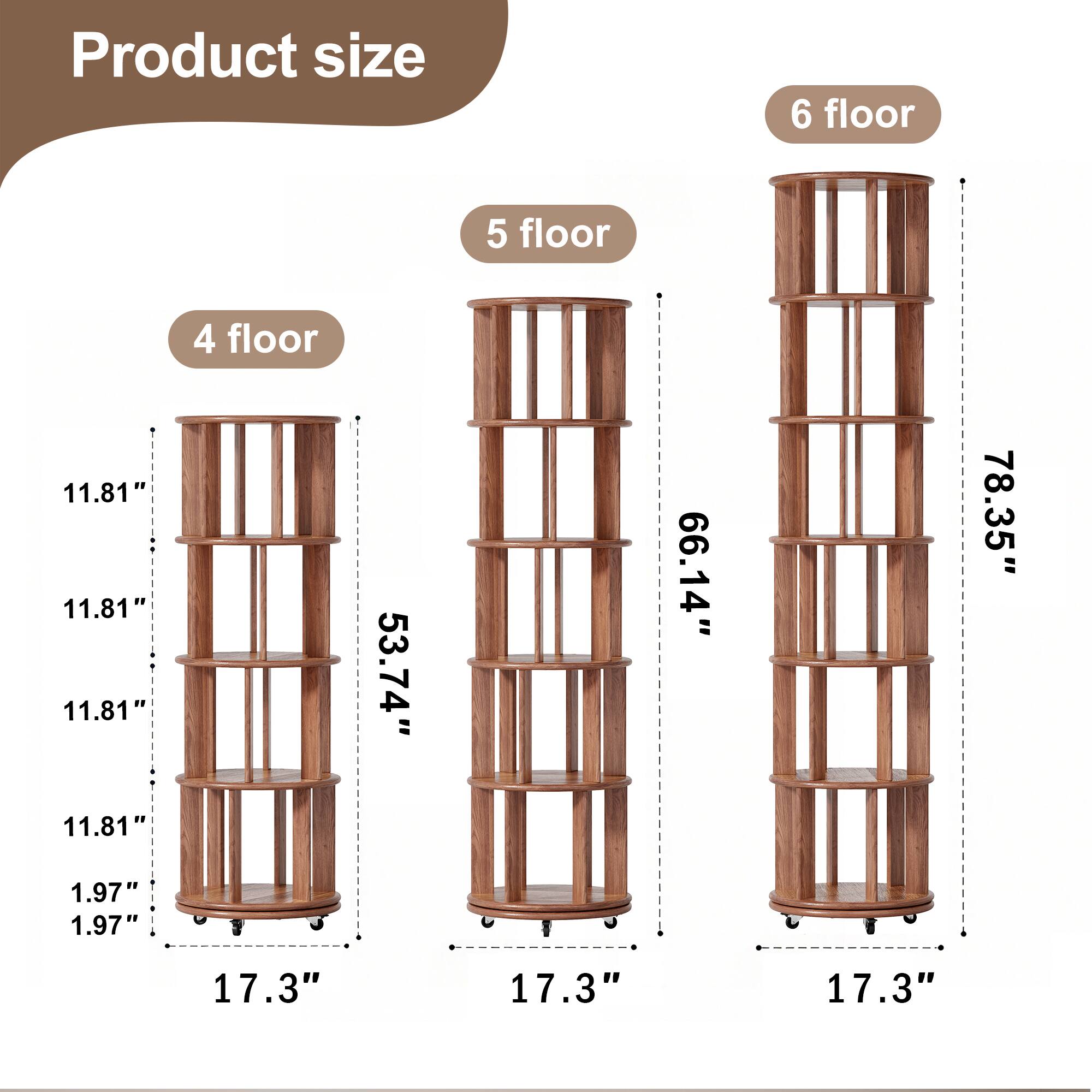 Product size

4 floor  
11.81"  
11.81"  
11.81"  
11.81"  
1.97"  
1.97"  
17.3"  

5 floor  
11.81"  
11.81"  
11.81"  
53.74"  
17.3"  

6 floor  
11.81"  
11.81"  
11.81"  
66.14"  
78.35"  
17.3"