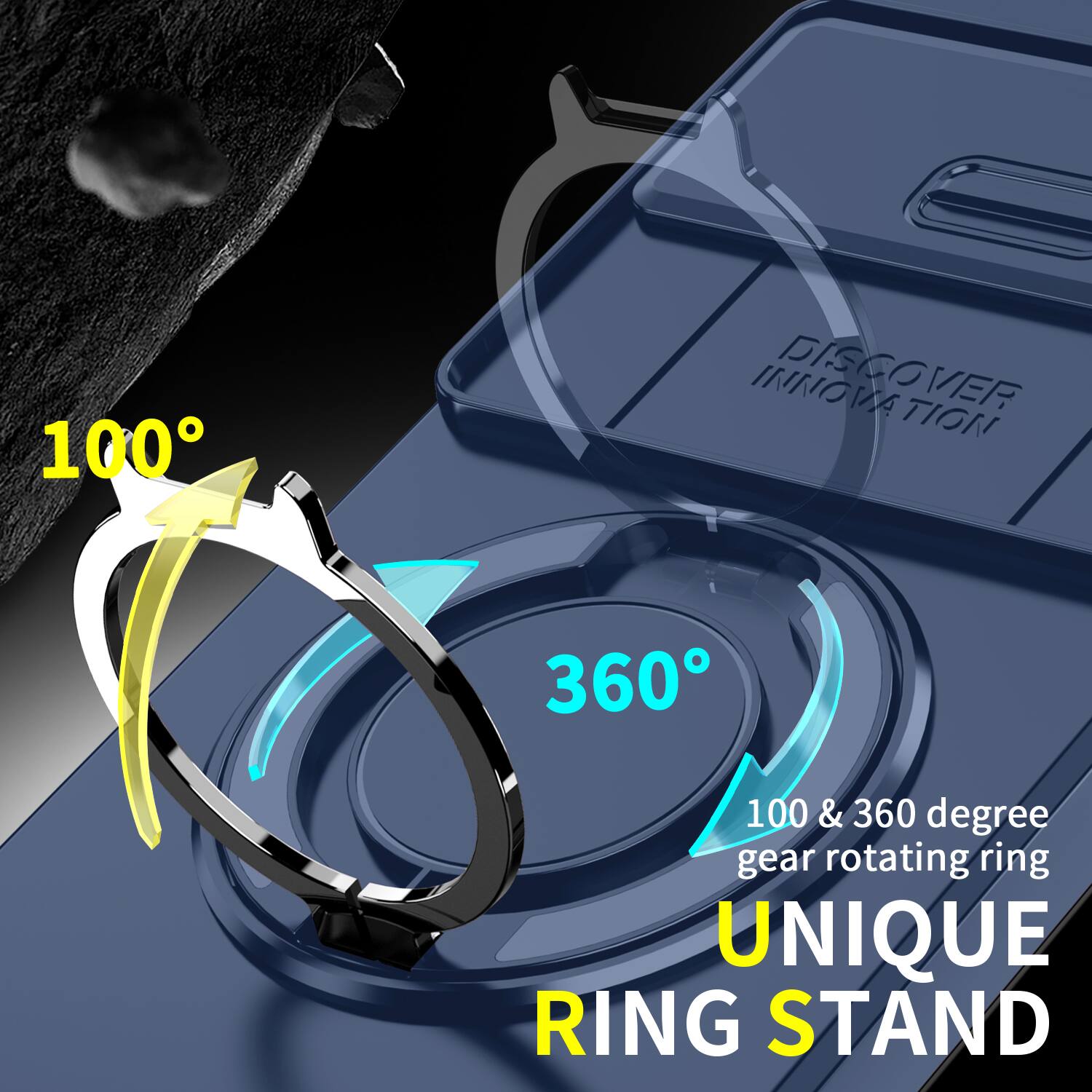 100
AVOVMI DISCOVER INNOVATION
360
100 & 360 degree gear rotating ring UNIQUE RING STAND