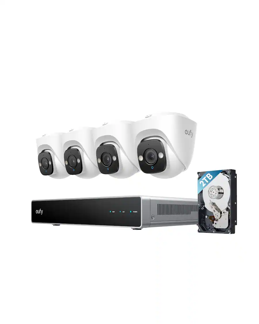 Nvr Color Box eufy PoE NVR E41, 4×4K Turret Cams, 24/7 Recording, Up to 16CH, 2TB HDD ...