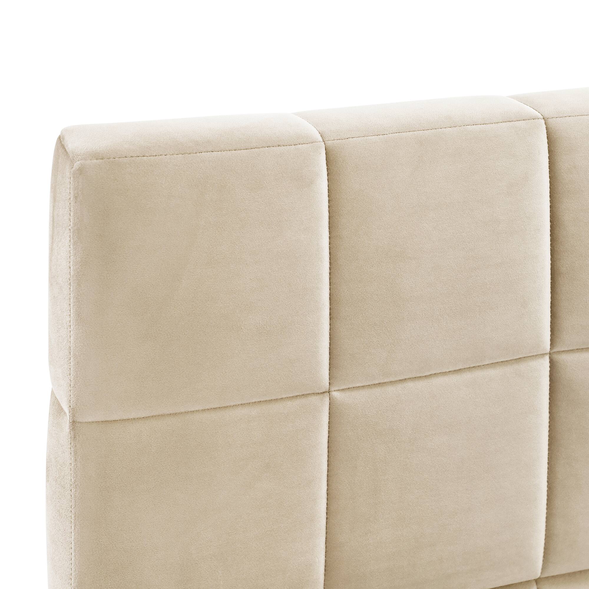 Alt View 5. Tiramisubest - Full Size Upholstered Daybed/Sofa Bed Frame-Beige, Velvet - Beige.