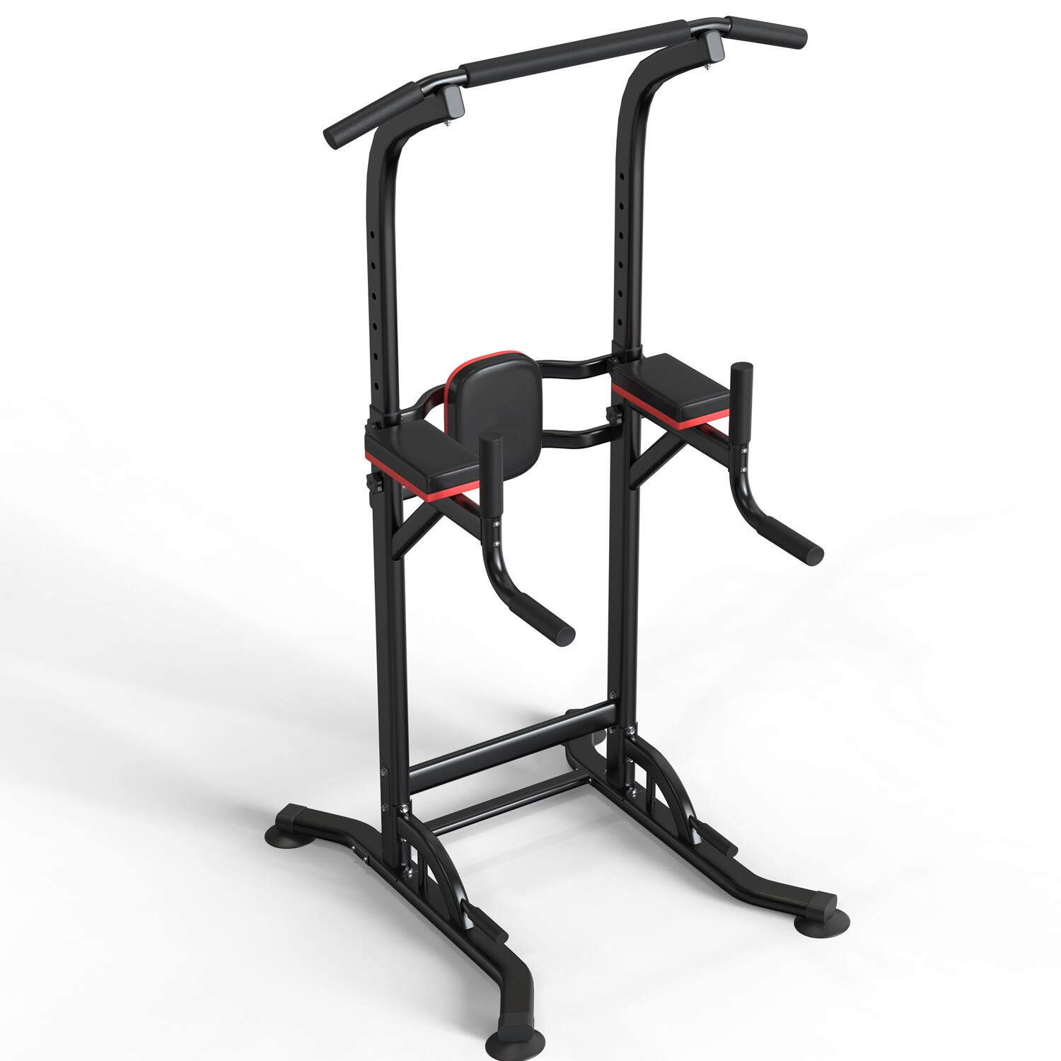 Alt View 2. Ainfox - Ainfox Power Tower Dip Station Pull-Up Bar for Home GymStrength Training Equipment for Pull-Ups, Dips, Push-Ups - black.