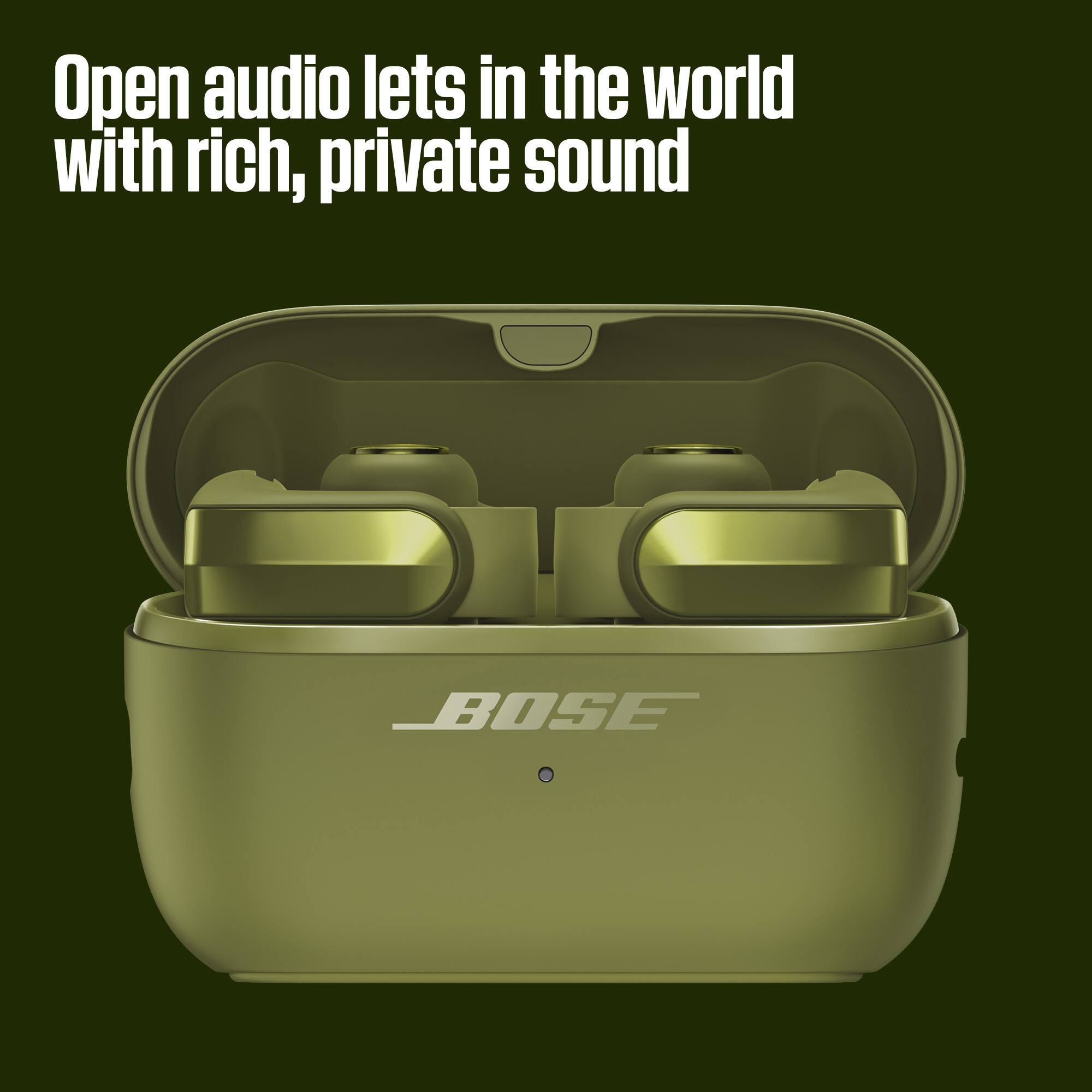 Open audio lets in the world with rich, private sound

BOSE