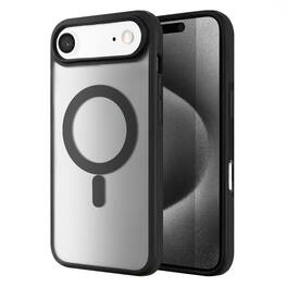 Entronix - Rugged Magnetic Case for iPhone 17 Air - Translucent Matte Finish - Black