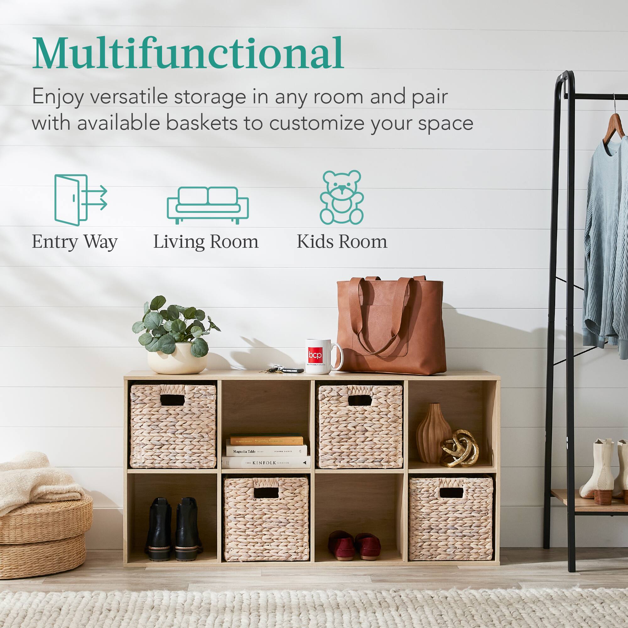 Multifunctional

Enjoy versatile storage in any room and pair with available baskets to customize your space

Entry Way Living Room Kids Room