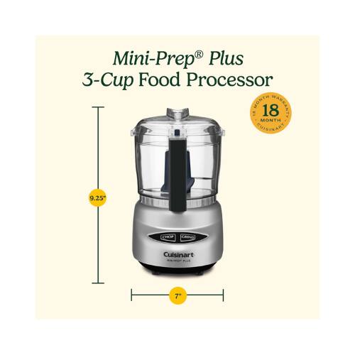 Mini-Prep® Plus 3-Cup Food Processor  
18 MONTH WARRANTY  
9.25" CHOP CAINO  
Cuisinart SD PLES 7"