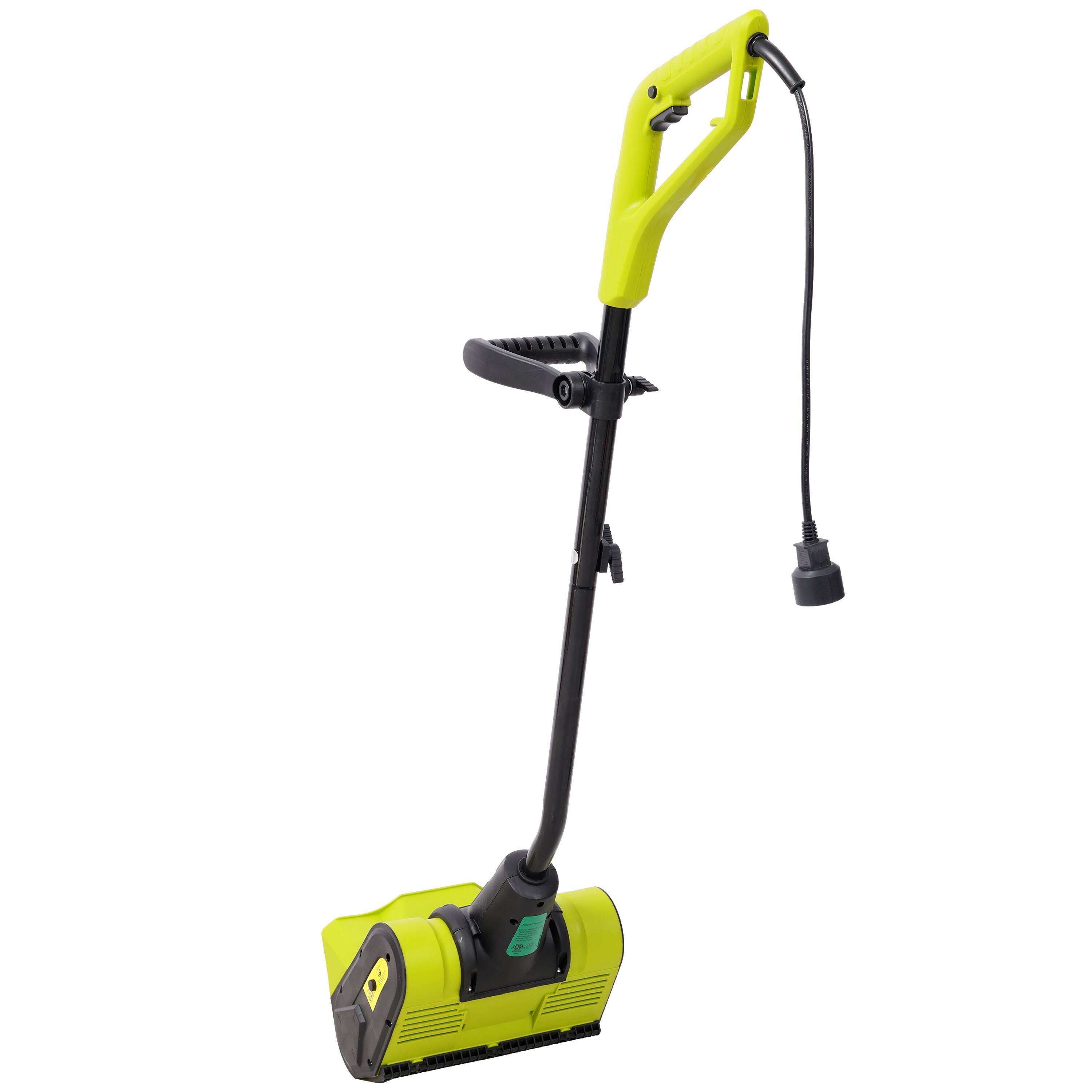 Back. MOOSOO - Electric Snow Shovel, 12" Corded Snow Blower, Adjustable Handle For Driveway/Patio - Green.