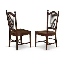 East West Furniture - Dining Room Set - Mahogany