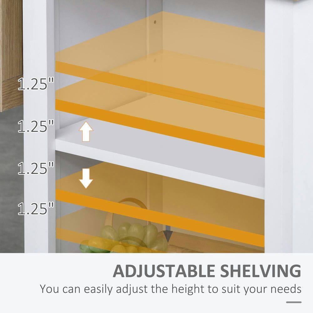 ADJUSTABLE SHELVING  
You can easily adjust the height to suit your needs.  
1.25"  
1.25"  
1.25"  
1.25"